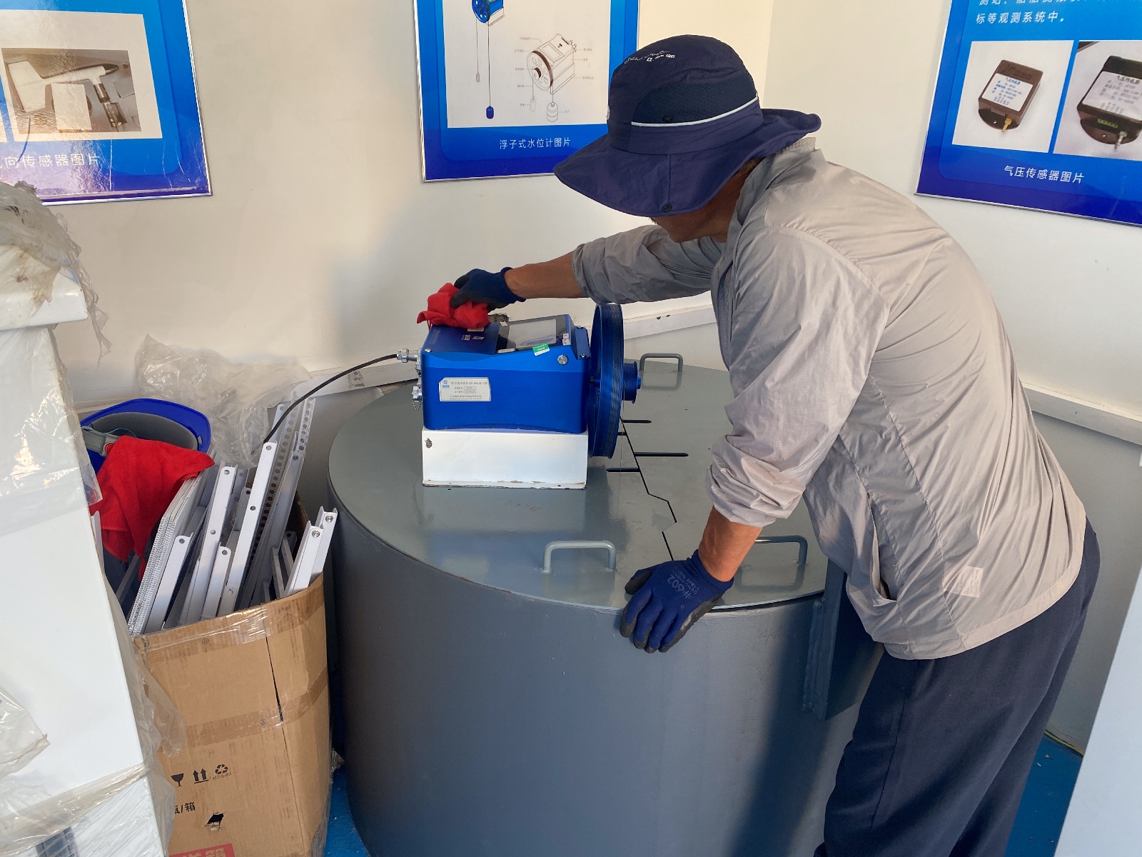 绥中天龙寺渔港站-浮子式潮位仪