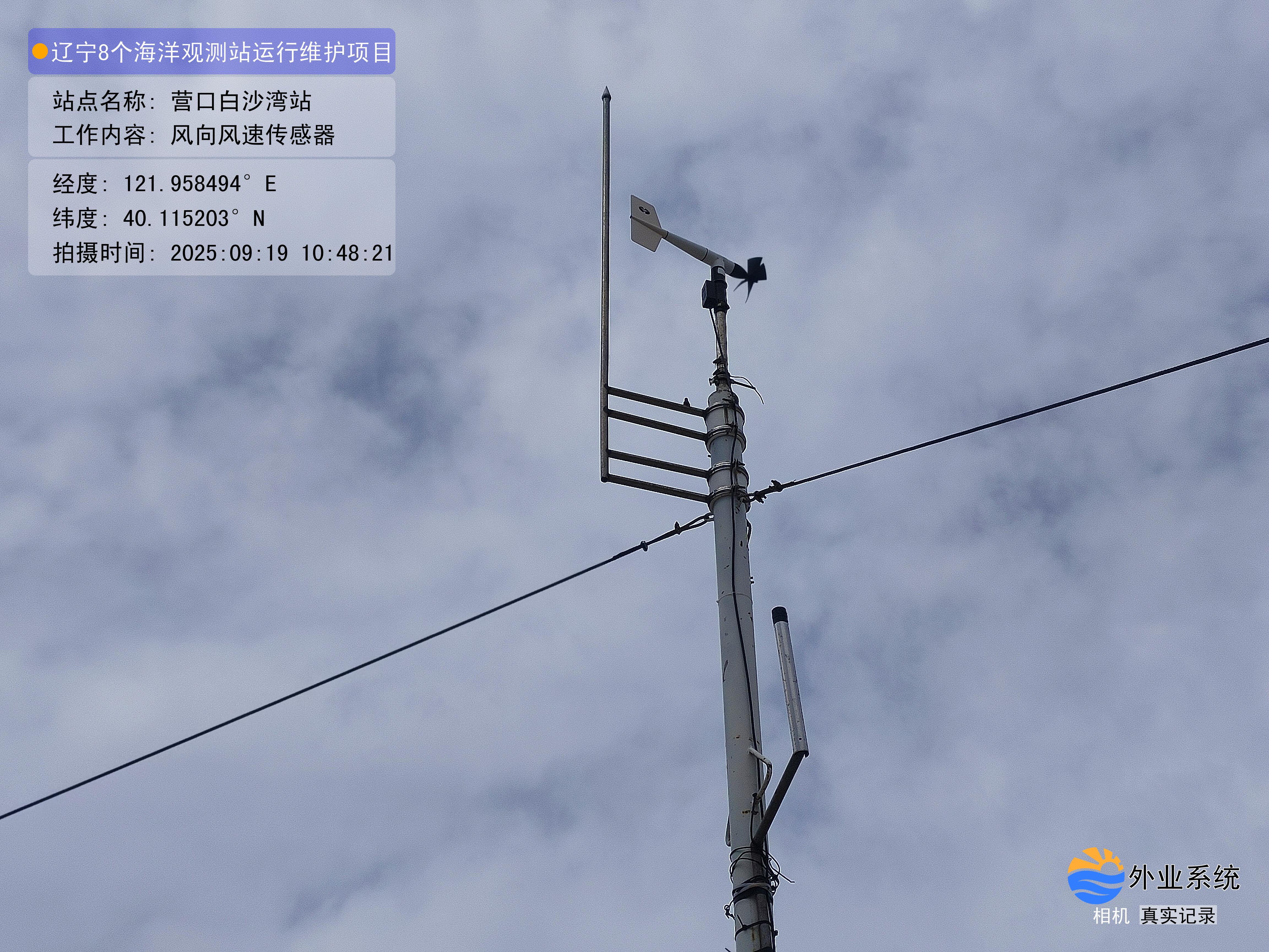 营口白沙湾站-风向风速传感器