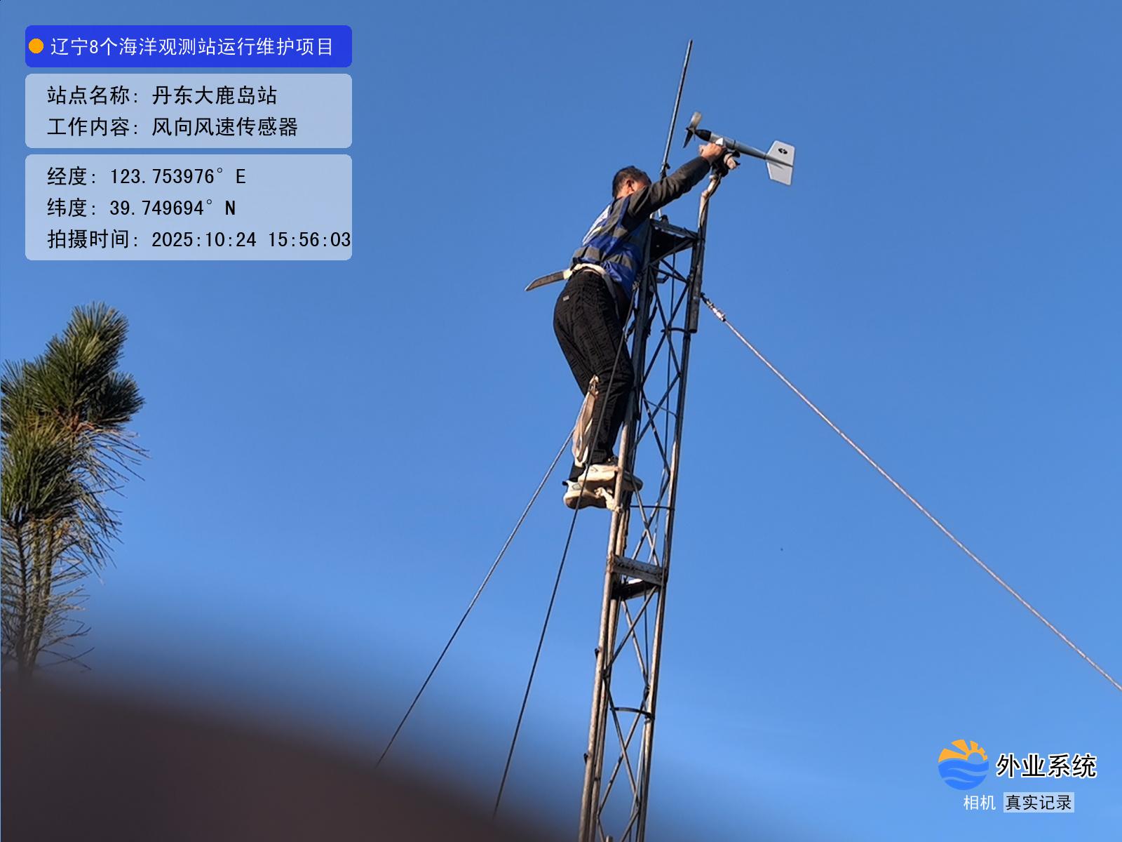 丹东大鹿岛站-风向风速传感器