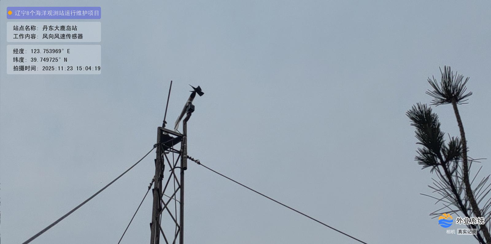 丹东大鹿岛站-风向风速传感器